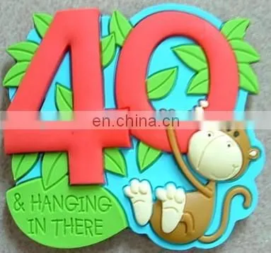 custom logo 3D cartoon rubber/silicone PVC label/badge
