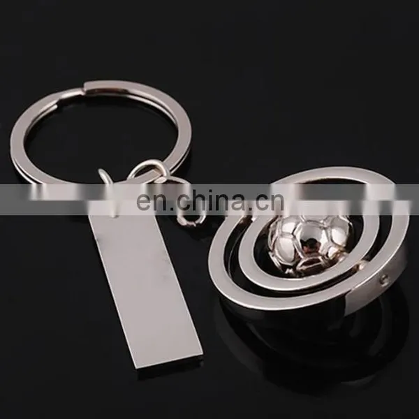 Custom Logo Rotatable Football Metal Kechain for Football Sports Gift photo-4