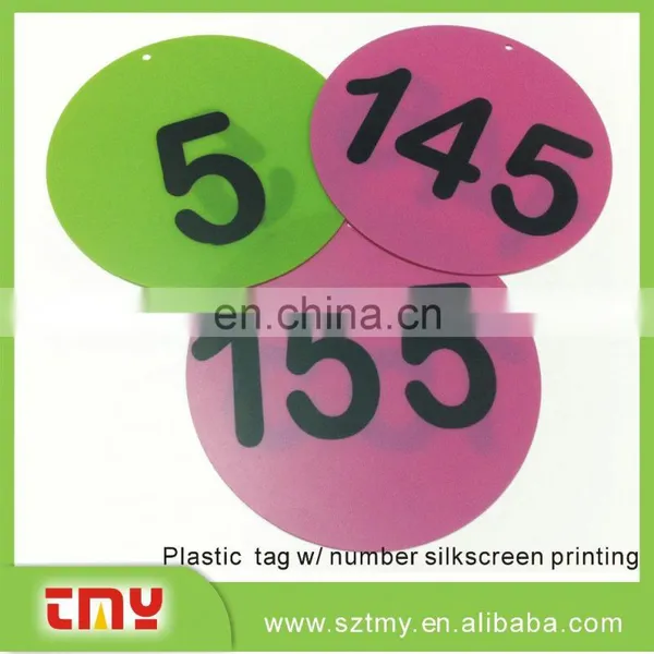 0.5mm Thickness Plastic Tags With Numbers photo-2