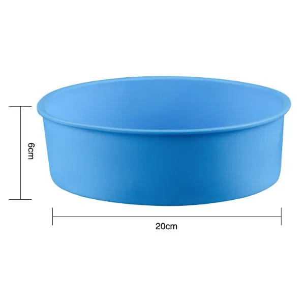 Free Sample Food Grade Heat Resistant Nontoxic Silicone Cake Mold Baking Mousse Pudding Mold Tool Round Shape photo-2