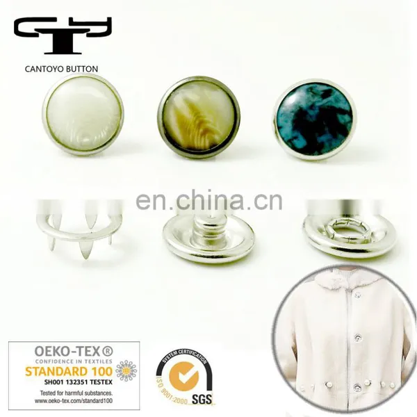 Colorful Pearl Garment Metal Snap Buttons