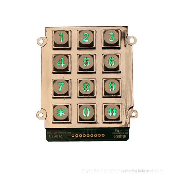3x4 Layout Matrix Metal Keypad for Access Control photo-2