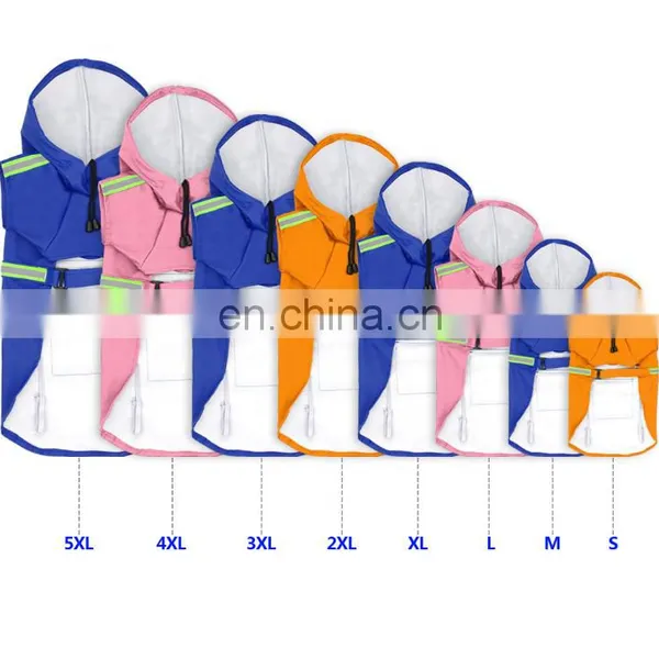 Factory Wholesales Dog Raincoat Waterproof Pet Hoodie Full Cover Reflective Pet Raincoat photo-4
