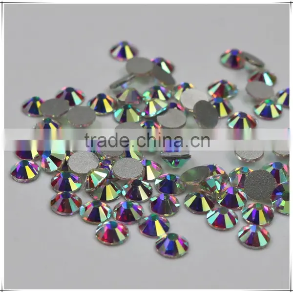 Top Quality Very Bright Nail Art Rhinestones Crystal AB Clour Silver Flatback Non Hotfix Rhinestones for DIY Nails Decoration photo-2