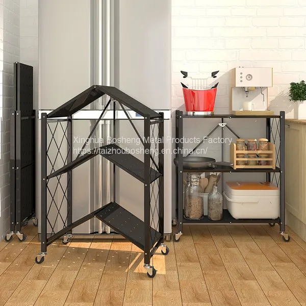 Metal Storage Shelf Plate Rack Shelf Customize Black & Silver photo-2