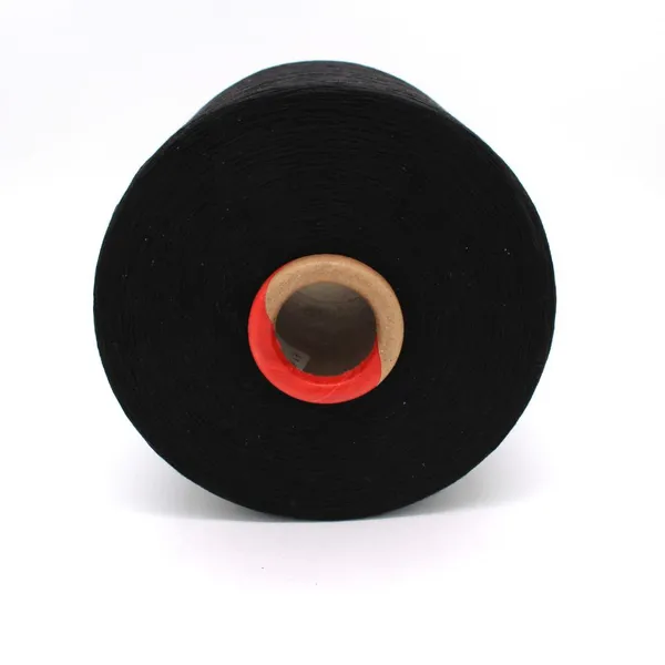 Wenzhou Manufacturer Supplies 60/40 Polyester-cotton Knitting Gloves Yarn Ne6 Black Yarns photo-5