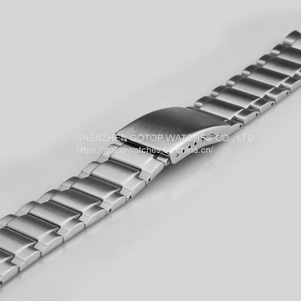 FEATURES OF WS018 FINE STAINLESS-STEEL WATCH BRACELET IN SILVER FINISH photo-2