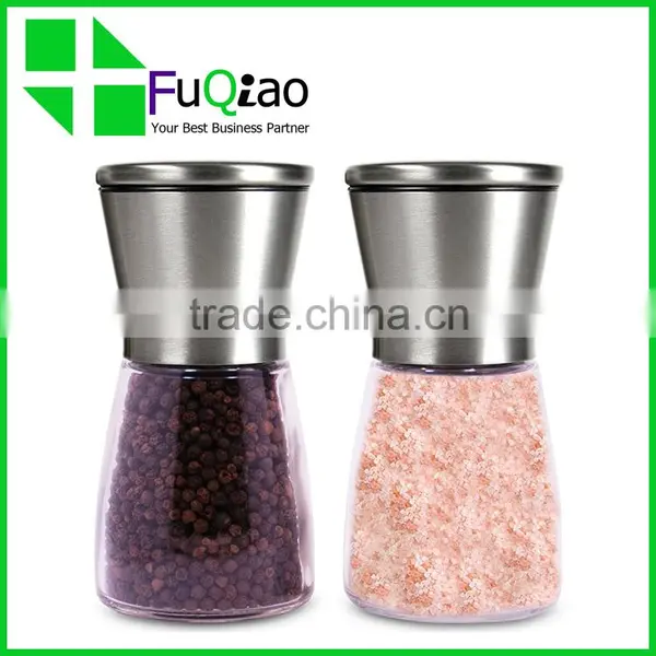 Trade Assurance Stainless Steel Mini Black Salt and Pepper Grinder Set Quality Choice photo-4