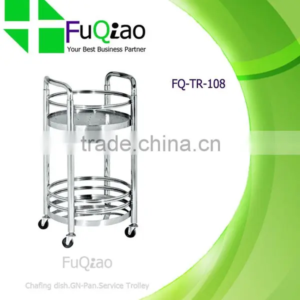 Hot Sale Stainless Steel Hotel Room Service Cart Service Trolley photo-2