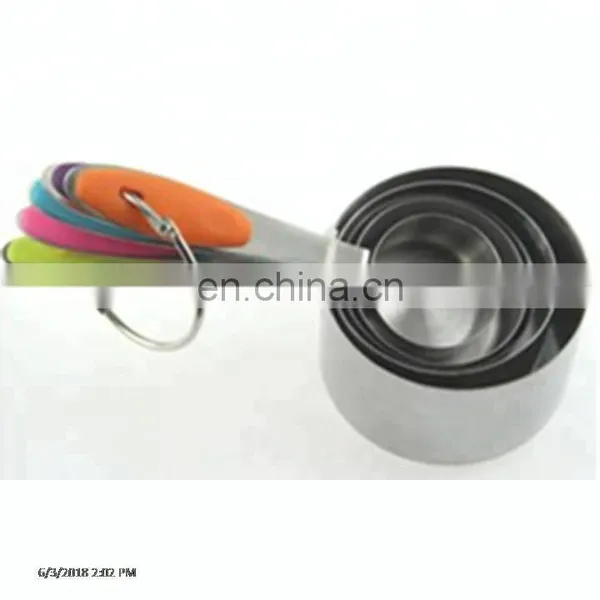Best Selling Stainless Steel Measuring Cup With Silicone Handle photo-3