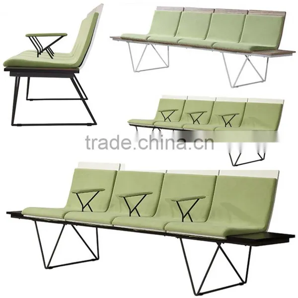 Good Price Europe Patented Indoor Public Waiting Chair Seating Benches for Airport Salon Bus Station Hospitable H63D-M photo-5