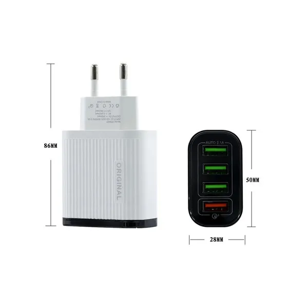 Portable Travel Wall USB Type C Fast Charger Quick Charge 3.0 USB for Iphone 12 13 for Huawei for Xiaomi photo-5