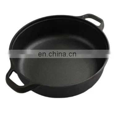 Cast Iron Camping Stew Hanging Thickened Dutch Flip Cover Dutch Pot Uncoated Outdoor Camping Pot photo-2