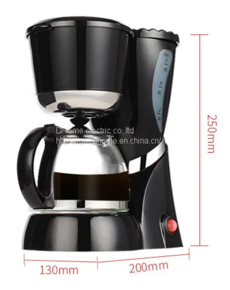 Home mini coffee maker Push-button semi-automatic heat preservation drip coffee maker（Wechat:13510231336）