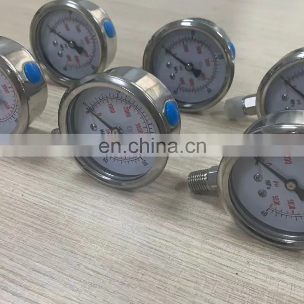 Precision Ordinary Pressure Gauge Stainless Steel Shock Proof Oil Filled Pressure Gauge Directly Supplied by the Manufacturer photo-3
