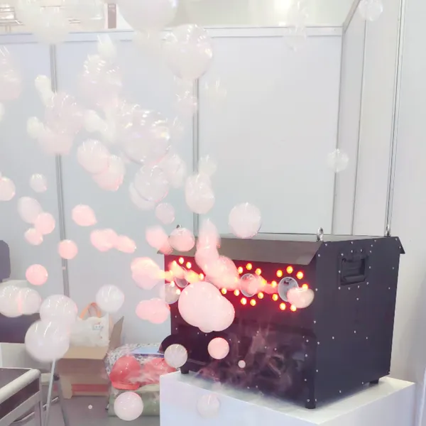 1300W Four Hole LED Fog Bubble Machine Stage Equipment for Wedding Bar Concert Music Festival Theatre Christmas Halloween Party Events