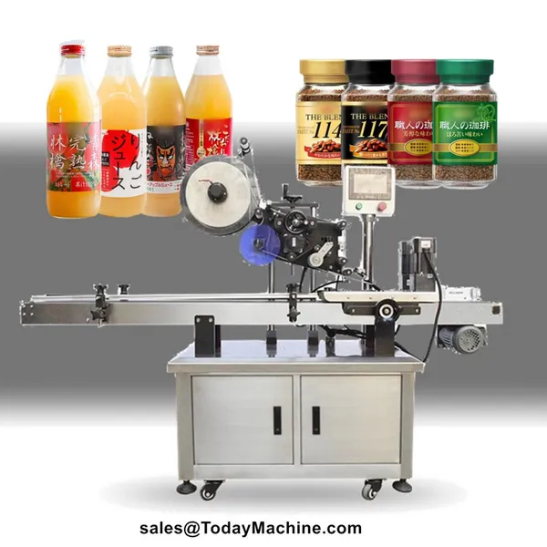Automatic Water Juice Wine Drink Round Bottle Labeling Machine photo-2