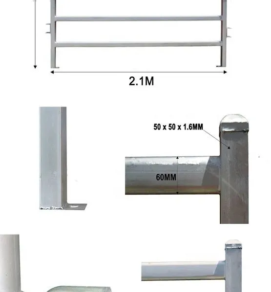 2025 Hot Selling AUS7ft Heavy Duty Livestock Cattle Corral Fence and Horse Round Pen Panels photo-2