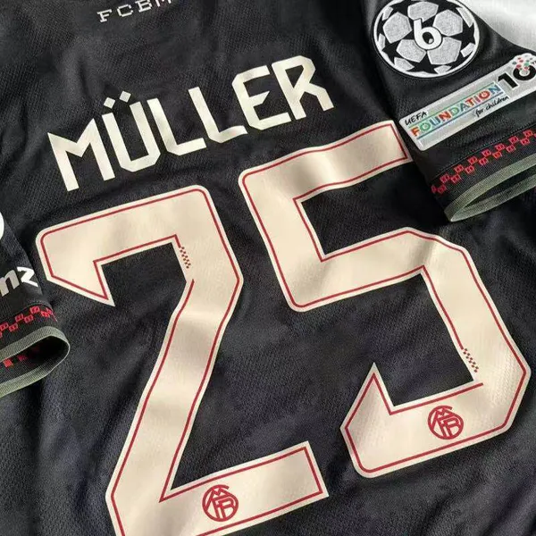 25-26 Bayern Second Away Jersey No. 10 Musiala, No. 9 Kane, No. 25 Player Version Football Shirt photo-3