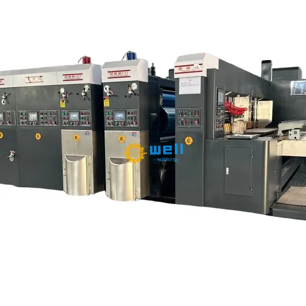 2/3/4 Color Fully Automatic Flexo Printer Slotter Die Cutter Machine