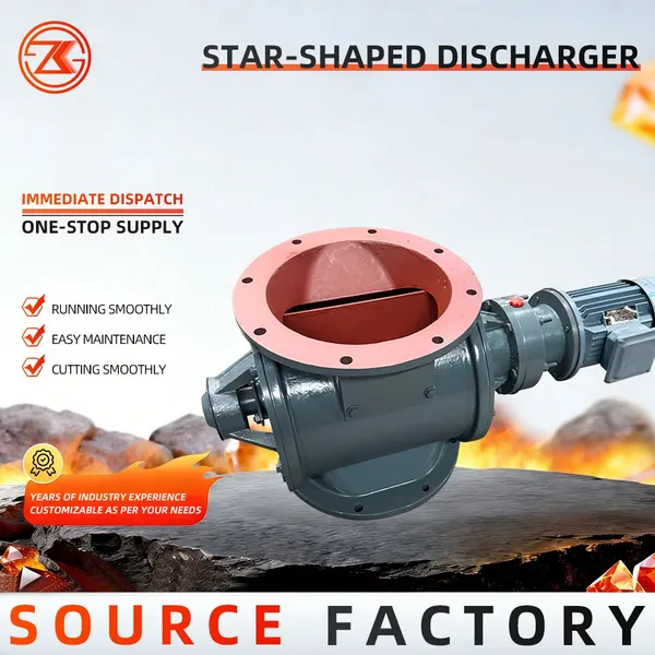 Factory Star Rotary Feeder Air Lock Sealing Valve For Cyclone Tower Dust Collector Ash Conveying System photo-5