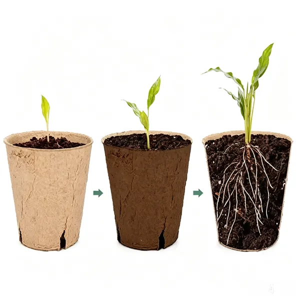 Eco paper seeding tray planter garden peat nursery  pot degradable