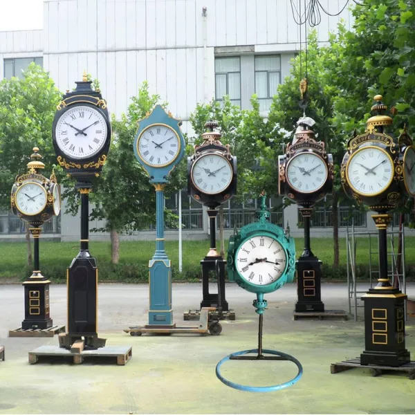 Kangbasi Outdoor Chime Tower Clock with Time-Telling Function Model Kts-15 for Garden & Street Use Jinan Shandong