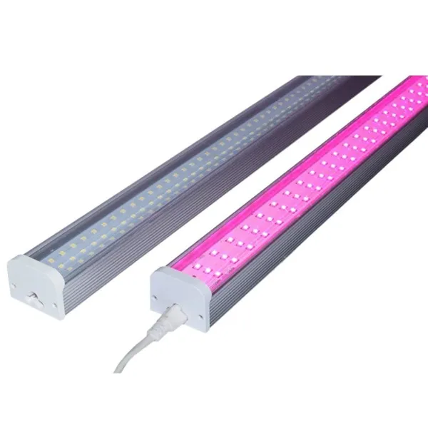 T12 LED Grow Tubes Full Spectrum 380-730nm 2.9umol/J IP65 Linear LED Grow Light QUEENDOM