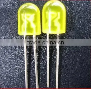 Transparent Yellow 5mm Oval Led Diode Water Clear Lens photo-2