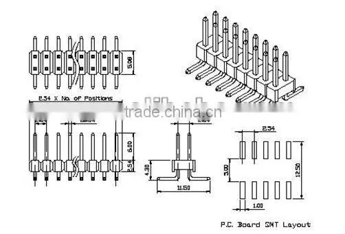 6000-1R Header Pin