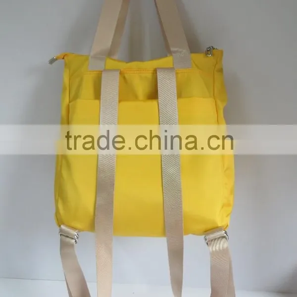 Guangzhou Style Women and Men Yellow Bags Handbag Backpack photo-2