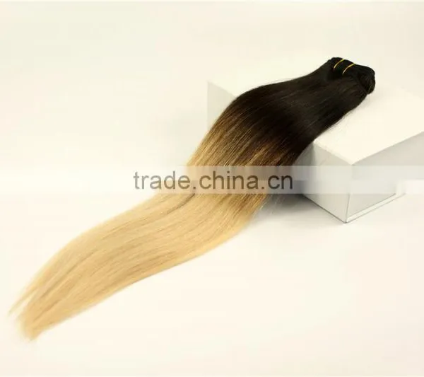 Virgin Asian Ombre Bundles Two Tone Human Hair Weave photo-3