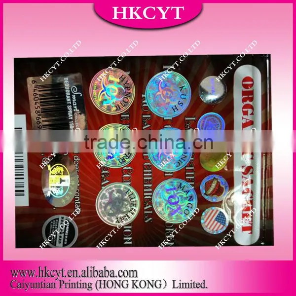 Wholesale Holographic Hologram Sticker/sticker Label