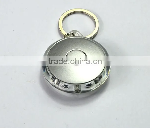 Cheap Round Shaped LED Torch Light Key Chain Worldwide Shipping Wholesaler photo-6