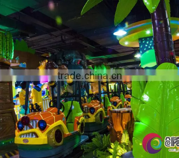2016 New Design Jungle Style Laser Shot Game Car With Tracks for Theme Park photo-3