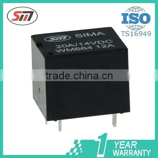 Automotive Relays Mini PCB Relay 12V 20A 5 Pin WM664