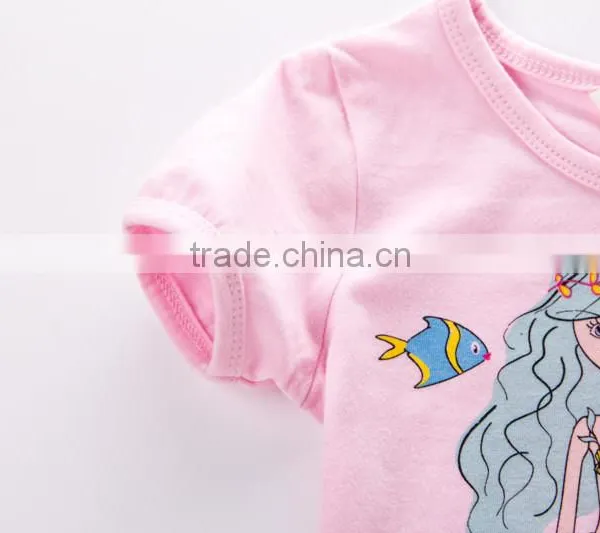 2015 Wholesale New Fashion Design Baby Girls Tshirt photo-4
