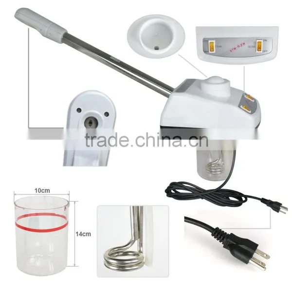 Vertical 2 IN 1 Desktop LED Magnifier Lamp FACIAL Skin Checking FACE OZONE Hot Spray STEAMER Salon SPA 5X photo-4