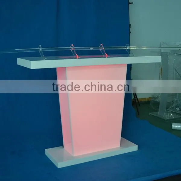 2015 New Acrylic Table Lectern With Different Color Light, High Quality Podium photo-5