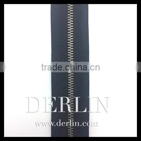 1# 2# 3# Shiny Silver Gold Hanged Plated Polished Euro Teeth Swiss Metal Zipper photo-3