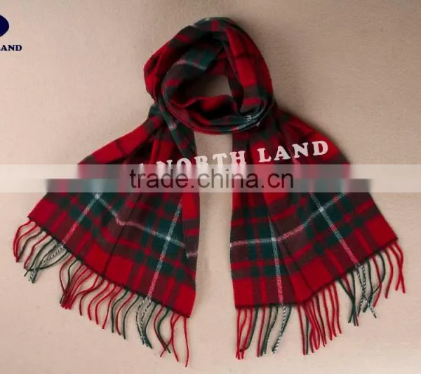 Wholesale Cheap Wool RedTartan Scarf WCS14112218 photo-4