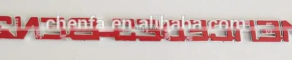 Hot Sale 3D ABS Plastic Chrome Electroplating Self-adhesive Car Body Sticker ,car Sticker photo-3