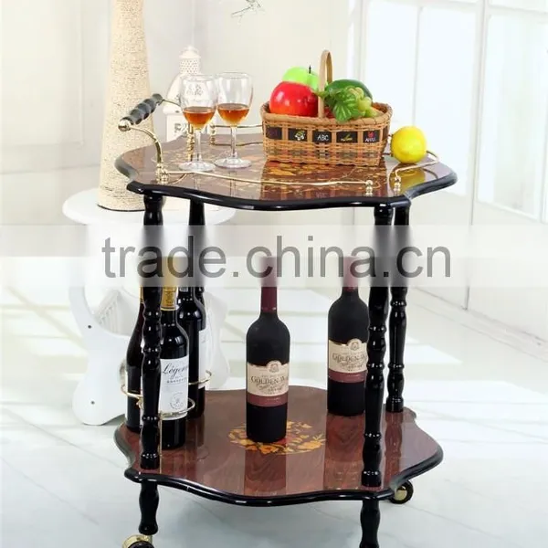 Wholesale Wooden Dining Room Trolley/serving Trolley/cleaning Trolley photo-2