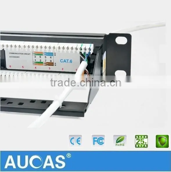 Manufacture RJ45 Unshielded Cat6 UTP Cable 24 Port Patch Panel For 19 Inch Server Rack Hot Sell photo-4