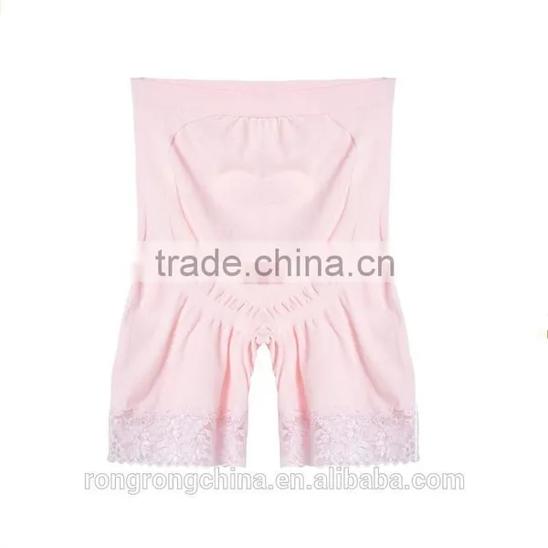 17 Year Hosiery Supplier High Quality Women's Lace Seamless High Stretch Maternity Underwear Support Boyshort Panty photo-3