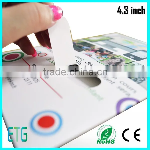 New Design Best Selling Lcd Screen Video in Print Technology Video Brochure /custom Different Inch Advertising Player Video Card photo-2