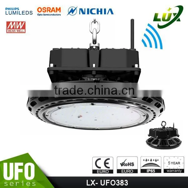 5 Years Warranty Promotion Price Wireless & Motion Control 2016 CE Rohs Approved Meanwell Driver 120W UFO LED High Bay Fixture photo-5