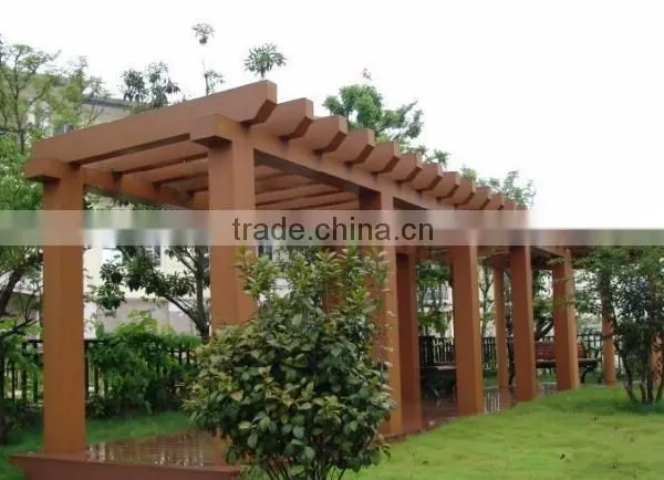 JFCG Recyclabe WPC Material Outdoor Pergola Outdoor Corridor photo-2