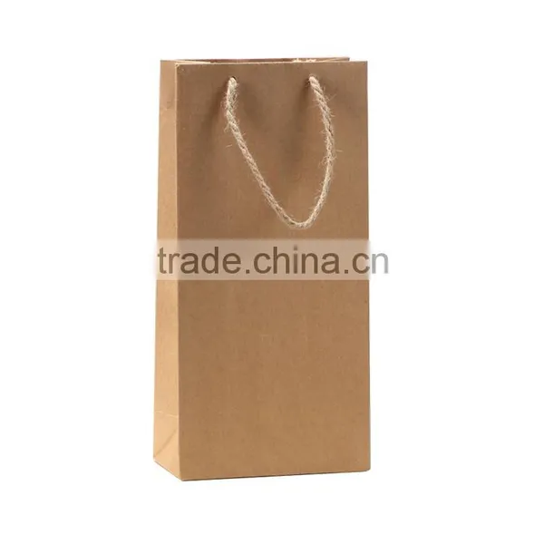 Custom Made Biodegradable Paper Wine Shopping Bags Quality Choice photo-2