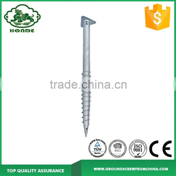 China Supplier Triangle Flange Ground Screw In Solar Energy Systems
